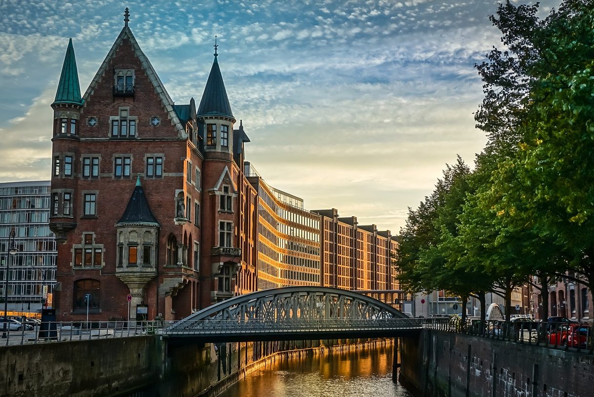 Hamburg, Speicherstadt, Kanal, Häuser, Deutschland, Städtetrip, Urlaub, Architektur, Stadt, Gewässer, Reisen, Hamburg, Deutschland